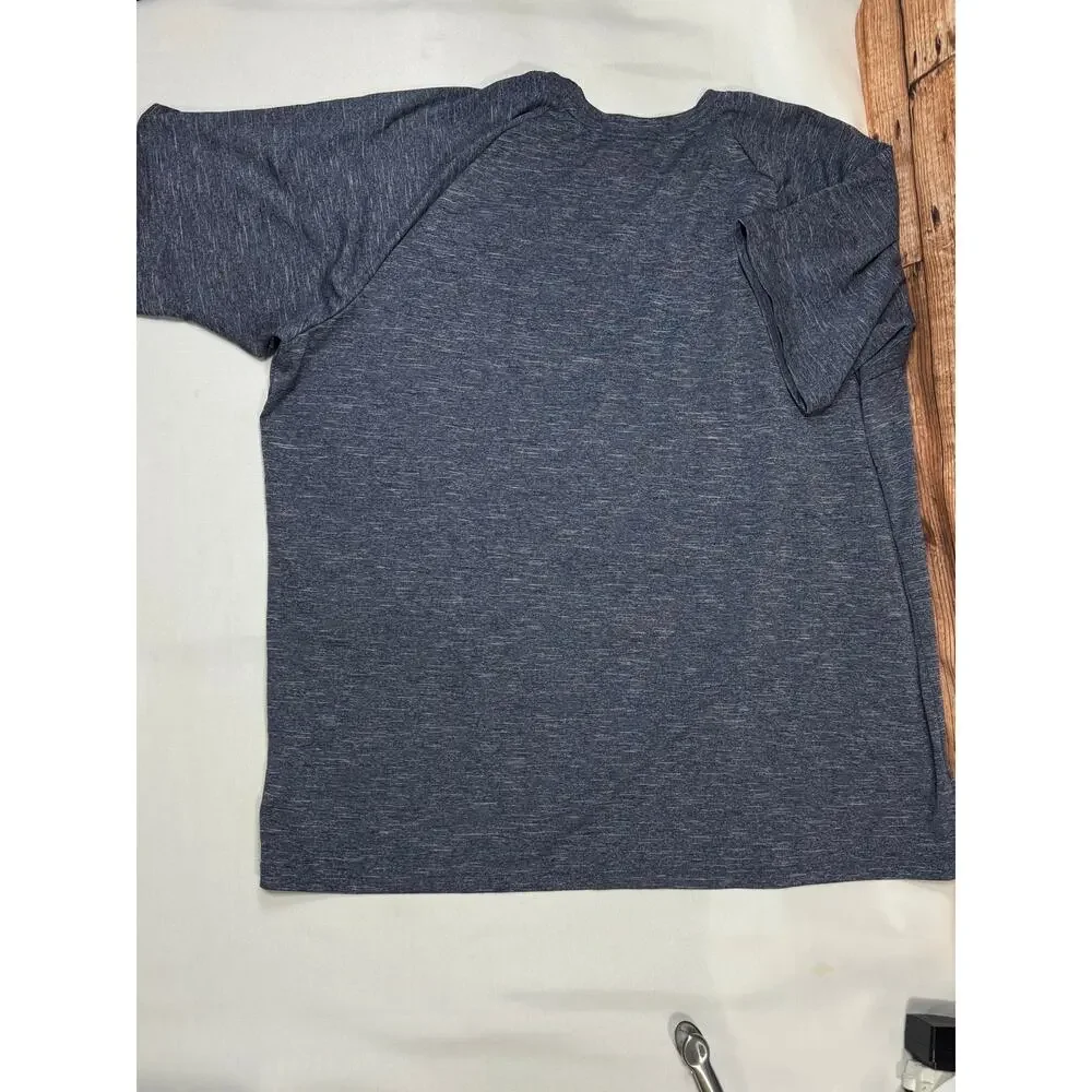 Nike Swim Gray Short Sleeve Shirt Size 2XL Upf 40